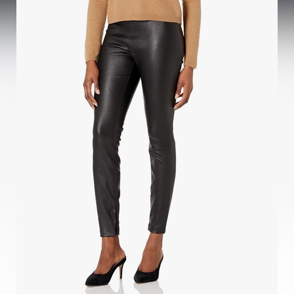 NWT Vince Slim Fit Leather Trouser